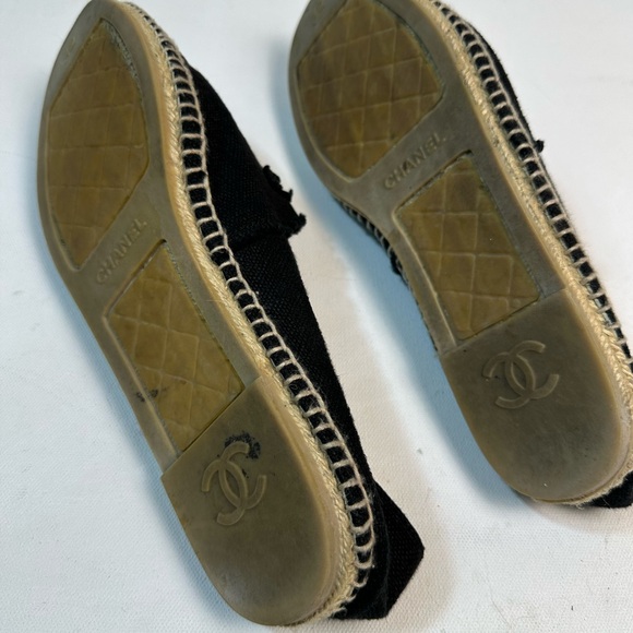 Chanel Black Espadrille Flats - Picture 5 of 5